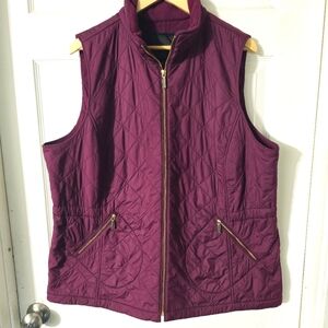 Women's Talbots Vest Jacket Sz 2X